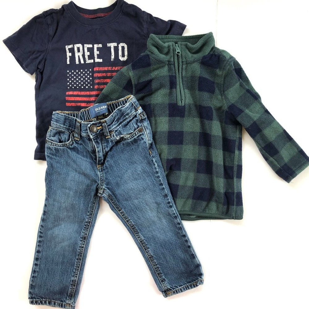 Toddler Tee, Fleece + Jean Bundle (3 items)